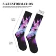 thumbnail image 2 of Lsque Rainbow Spotted White Horse Pattern Sport Compression Socks for Men & Women 15-20 mmHg Knee High Nurse Pregnant Running Medical and Travel Athletic, 2 of 6
