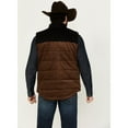 thumbnail image 4 of Cody James Men's Waren Corduroy Puffer Vest - CJFA22V33-BRN Medium, 4 of 4
