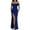 Blue, White, variant on RYKJLWY Floral Dress for Women Elegant Bodycon off Shoulder Sleeveless High Split Ruched Long formal Evening Dress Maxi Dresses for Women 2024 Womens Dresses for Wedding Guest (Purple,XL)