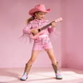 thumbnail image 3 of DREAM PAIRS Girls' Glitter Cowgirl Boots, Mid Calf Western Cowboy Boots for Toddler, Little & Big Kids, 3 of 6