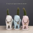 thumbnail image 6 of Creative Cat Plant Pot Creative Cat Pot Holder Ceramics Flower Pot Succulent Plant Pot Desk Garden Room Decoration Planter for Flower Sedum Succulent Plants, 6 of 7