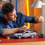 LEGO Icons Back to the Future Time Machine 10300, Model Car Building Kit, Based on the DeLorean from the Classic Movie