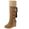 thumbnail image 1 of Bottes d'Hiver Femmes Talons Hauts Bottines Chaussures, 1 of 4