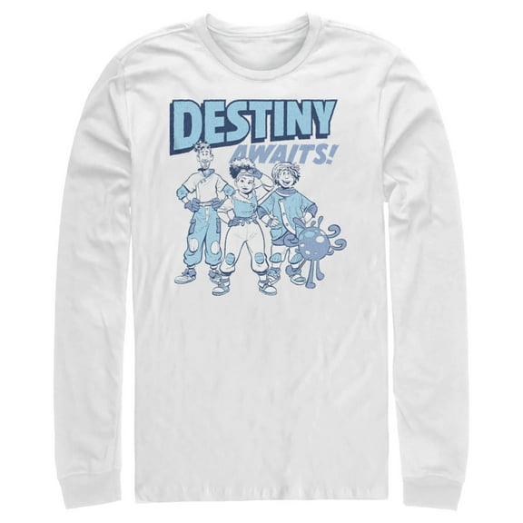 Men's Strange World Destiny Awaits Long Sleeve Shirt White 2X Large