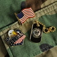 thumbnail image 4 of PinMart American Veteran Lapel Pin-Proud Patriotic USA Flag Enamel Pin, 4 of 6