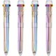 thumbnail image 1 of Bolígrafos multicolores, paquete de 10 bolígrafos retráctiles, 8 colores, bolígrafos de barril transparente para suministros de oficina Ormromra ZJWJ071-2, 1 of 3