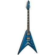 Dean V Dave Mustaine Limited Edition Electric Guitar w/ Case - Transparent Blue