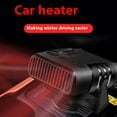 thumbnail image 2 of Solar Powered Car Heater Portable Windshield 360° Rotatable Vehicle Heating System with Patch Cord, 2 of 8