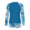 thumbnail image 4 of Qingpeng Womens Two Piece UV UPF 50+ Swim Shirt Bathing Suit Long Sleeve Rash Guard Swimsuits with Boyshort Bottoms, 4 of 7