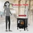 thumbnail image 6 of TURBRO Suburbs 20 in. Electric Fireplace Infrared Heater with Crackling Sound, Freestanding Fireplace Stove with Realistic Flame Effect, CSA Certified, Overheating Protection, Easy to Assemble, 1400W, 6 of 8