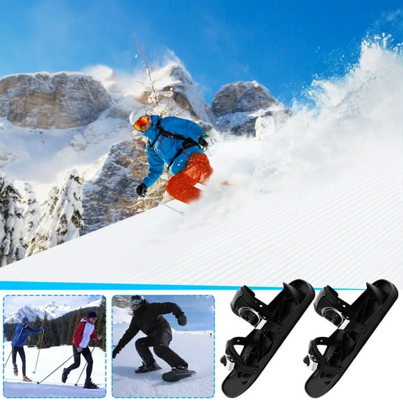 Mefallenssiah Outdoor Skiing Sled Snowboard Compatible Ski, Slippery Ski Shoes
