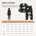thumbnail image 6 of Kll Baby Sloths Sleeping Print Women'S Long Sleeve Pajamas With Pants Sleepwear Loungewear 2 Set-Xx-Large, 6 of 9