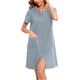 thumbnail image 1 of Batas de invierno para mujer, camisón cálido y camisón de invierno con cremallera y bolsillos, pijama holgado para mujer., 1 of 8
