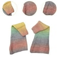 thumbnail image 6 of Milageto Figure Skating Leg Warmers Footless Socks Keep Warm Thermal Comfortable Thick Skating Socks Knit Long Leg Warmers for Workout Rainbow, 6 of 8
