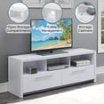 thumbnail image 5 of Convenience Concepts Newport Marbella TV Stand with Cabinets and Shelves for TVs up to 65 Inches, 5 of 7