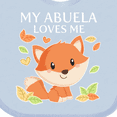 thumbnail image 4 of Inktastic My Abuela Loves Me- little fox Boys or Girls Baby Bib, 4 of 4