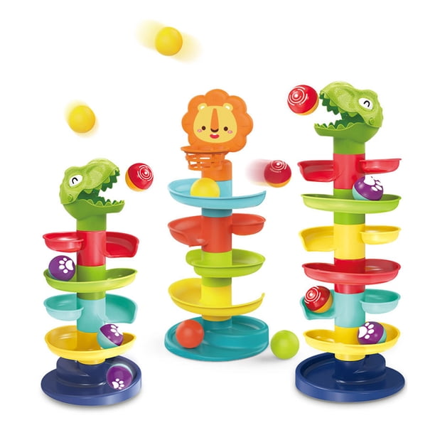 Juguetes Para Lanzar Bolas Ball Run Ramp Toys Ball Drop Toys 7 capas juguetes educativos para edades tempranas para niños y niñas
