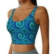thumbnail image 2 of Fotbe Snake Sujetador Deportivo Largo sin Aros para Mujer con Almohadillas y Soporte Medio, Transpirable y Absorbente, Camiseta Tipo Chaleco o Tank Top-Large, 2 of 8