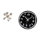 thumbnail image 5 of Figura de escritorio,Figura esférica para escritorio,oficina o decoración del hogar,Reloj de pared,Reloj de pared silencioso,sin tictac,decorativo,Reloj de pared moderno y sencillo de 12, 5 of 8