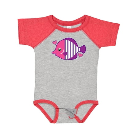 

Inktastic Cute Tropical Fish Beach Vacation Gift Baby Girl Bodysuit