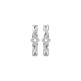 thumbnail image 2 of ARAIYA FINE JEWELRY 10K White Gold Round Lab-Grown Diamond Hoop Earrings (1/4 cttw, VS1 Clarity, D-E Color), 2 of 7