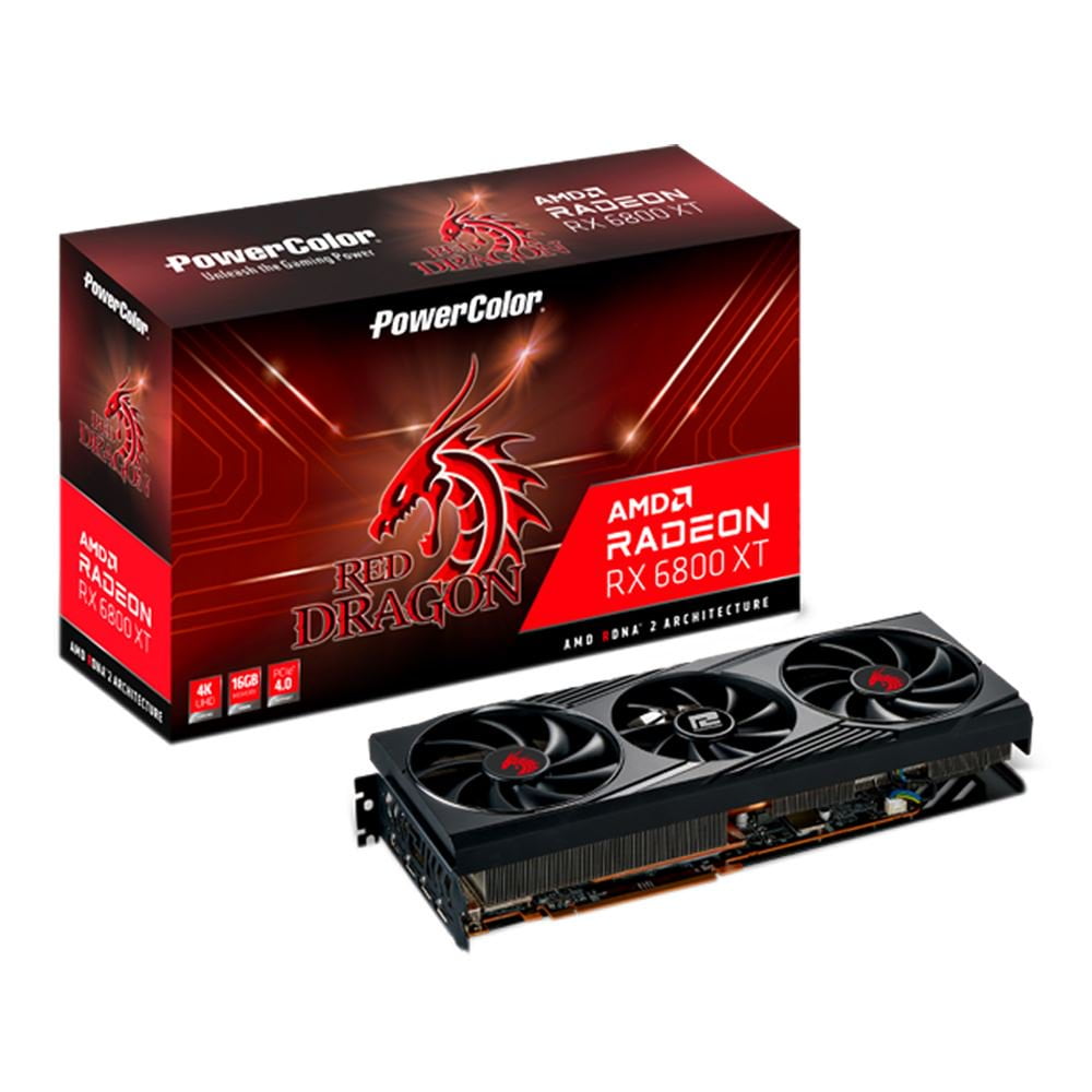 det er smukt Erobrer systematisk PowerColor Red Dragon AMD Radeon™ RX 6800 XT Gaming Graphics Card with 16GB  GDDR6 Memory, Powered by AMD RDNA™ 2, Raytracing, PCI Express 4.0, HDMI  2.1, AMD Infinity Cache - Walmart.com