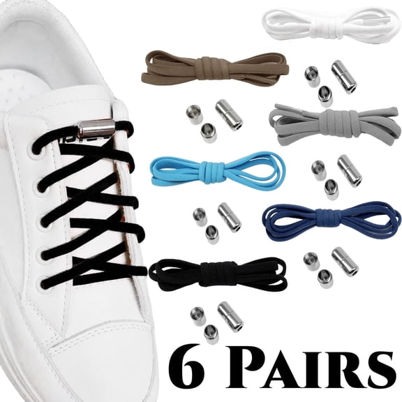 No Tie Shoelaces Elastic Shoelaces Strings Shoe Laces Fast Lacing Lazy Lace Quick Lazy Laces for Adults Kids Elderly