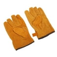 thumbnail image 1 of Protective Mitts, Heat Resistant Gloves 5 Separate Fingers Fireproof  For Microwave For Camping Yellow, 1 of 8