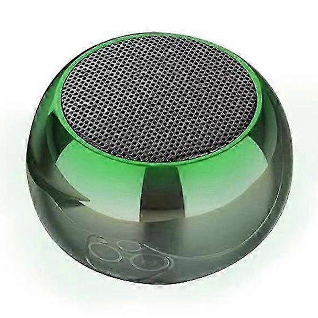 Mini altavoz portátil inalámbrico Bluetooth de metal con subwoofer pequeño y sonido fuerte verde