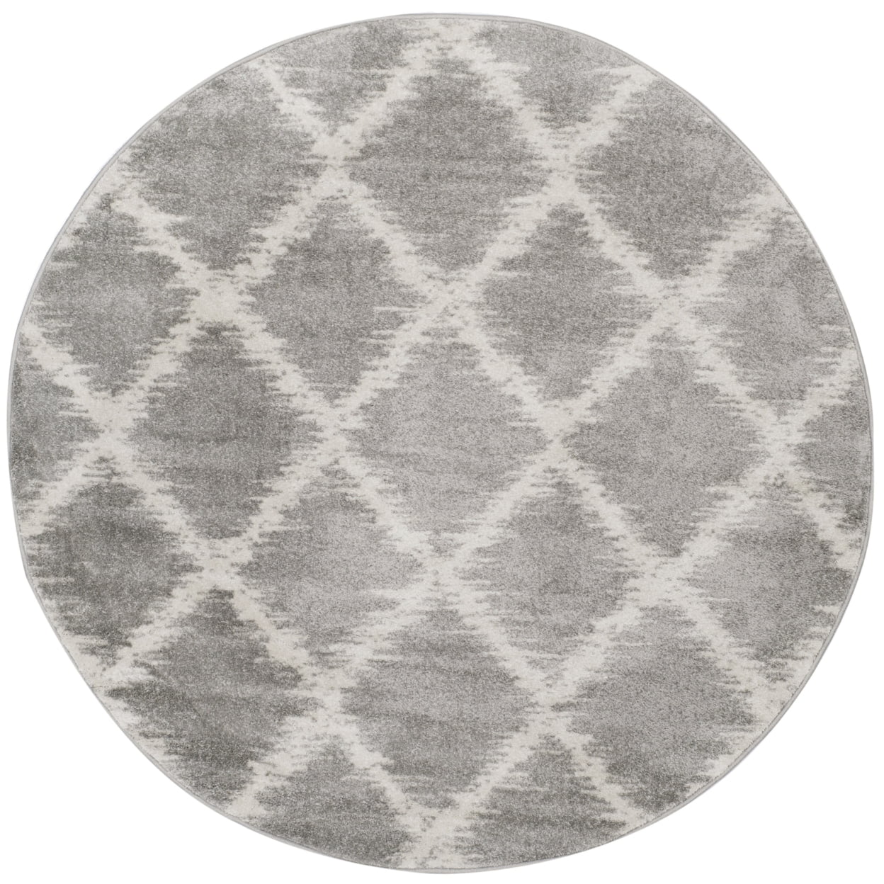 SAFAVIEH Adirondack Caryl Geometric Area Rug, Silver/Ivory, 4' x 6'