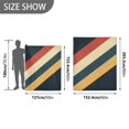 thumbnail image 6 of Yayeee Throw Blanket for Couch Soft Warm 50" x 60" Sofa Chair Bed Decoration, Beige Stripes, 6 of 7