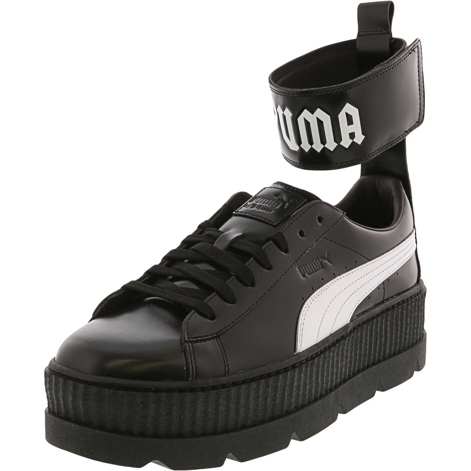 puma black and white shoe