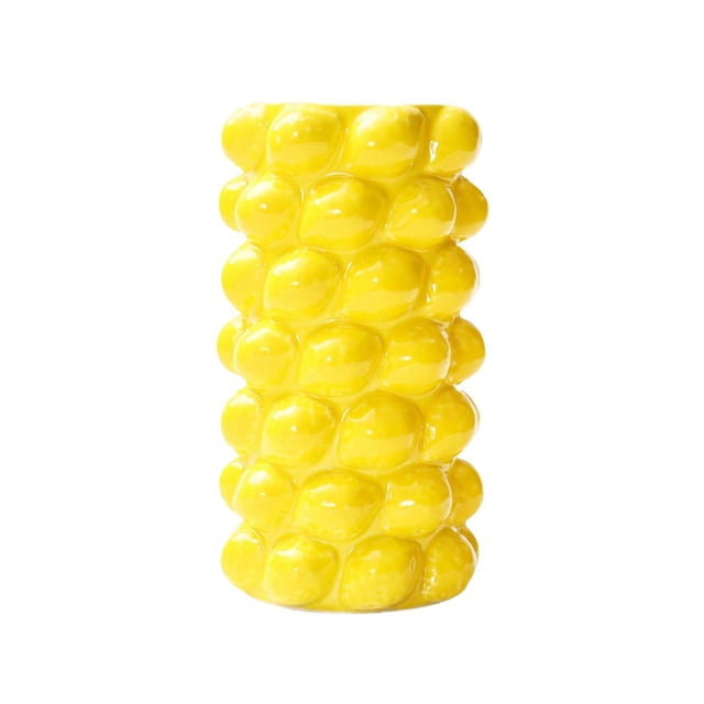 Jarrón de frutas, arreglo floral, maceta, decoración del hogar, decoración de escritorio, jarrón de mesa amarillo limón