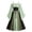 Green, variant on Medieval Maxi Dresses for Women Formal Cold Shoulder Renaissance Costume Trendy Flare Long Sleeve Flowy Dress Tie Front Pleated Evening Dress