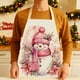 thumbnail image 1 of Delantal de Cocina Navideño | Delantal de Poliéster con Estampado de Papá Noel para Festivales | Tirantes Ajustables | Babero Multicolor para Cocinar En Fiestas | Regalo Decorativo para Fiestas Navid, 1 of 6