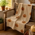 thumbnail image 6 of KFUIRDE Halloween Flannel Throw Blanket, Cozy Soft Lightweight Plush Blanket, Festive Printed Decorative Blanket for Sofa, Couch, Bed, Living Room & Holiday Decor, 28x40in Style E, 6 of 7