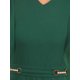 thumbnail image 5 of INSPIRE CHIC Monos Formales para Mujeres con Manga con Volantes, Cintura Alta, Cuello en V, Pantalones Largos Anchos XL Verde Oscuro, 5 of 6