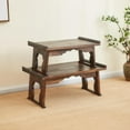 thumbnail image 3 of Japanese Wood Floor Table with Foldable Legs - Coffee Tables for Living Room, Bed Desk Tray, Meditation Altar, Laptop Desk, 3 of 6