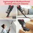thumbnail image 4 of WHALL Cordless Vacuum Cleaner, Lightweight Stick Vacuum with LED Display & Multi-Functional Accessories, 4 of 9