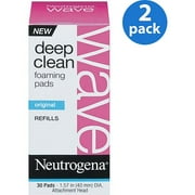 Neutrogena Wave Deep Clean Refills, Foaming Pads, 2 pk