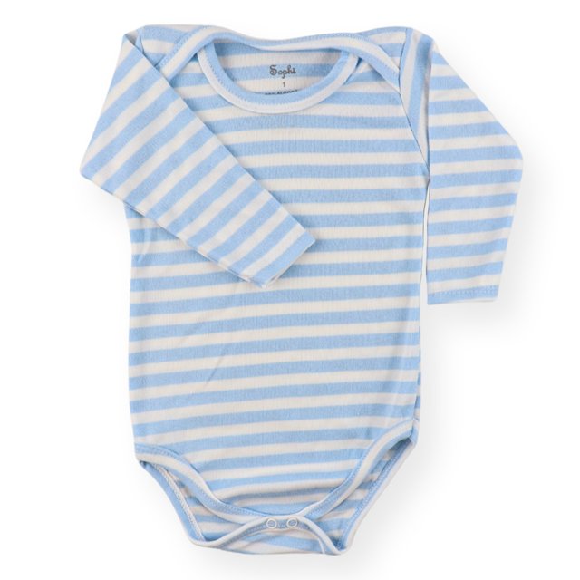 Body Bebé Manga Larga Rayas Suedine - 0 a 24 meses Deng Xun unisex