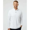 thumbnail image 1 of Adidas Mens Lightweight Quarter-Zip Pullover, XS, White, 1 of 2