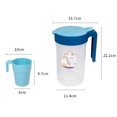thumbnail image 6 of Sunjoy Tech 5Pcs/Set 1700ML Cold Water Kettle Set Food Grade PP Material Leak-Proof Design Large Capacity with Cups Easy to Carry Kettle, 6 of 8