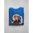 thumbnail image 3 of Zentangle Dog Head Sweatshirt Women -Image by Shutterstock, Female Medium, 3 of 4