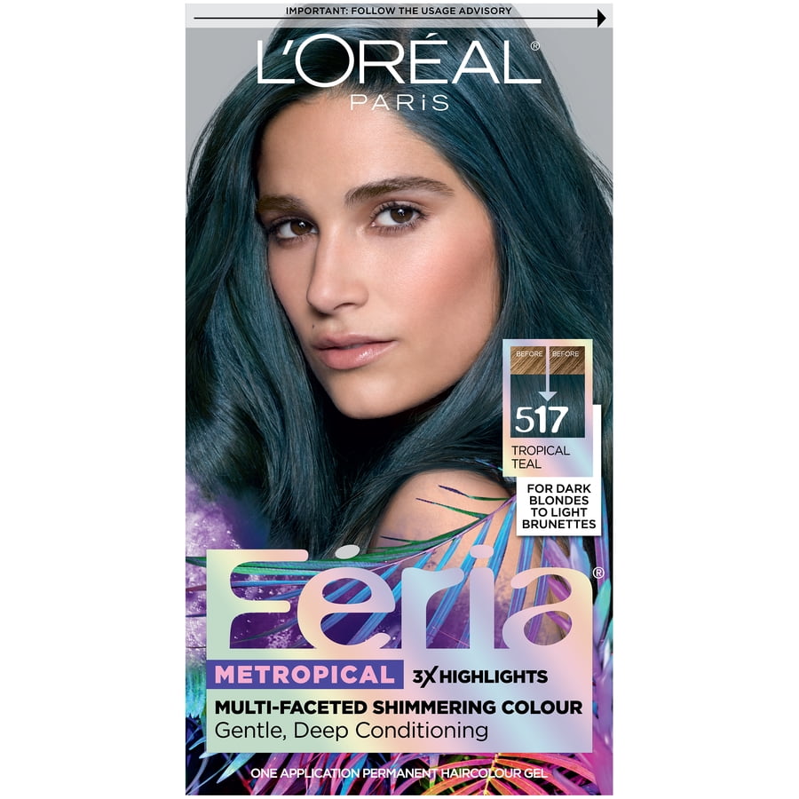 L'Oreal Paris Feria MultiFaceted Shimmering Permanent Hair Color, 517