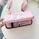 thumbnail image 2 of Estuche compatible con Switch, diseño rígido, protector y desmontable con bolsa de almacenamiento, a prueba de golpes, color rosa, 2 of 5