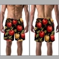 thumbnail image 3 of luoweisi Men's Beach Shorts Quick Dry Swim Trunks with Mesh Lining Fruit L, 3 of 5