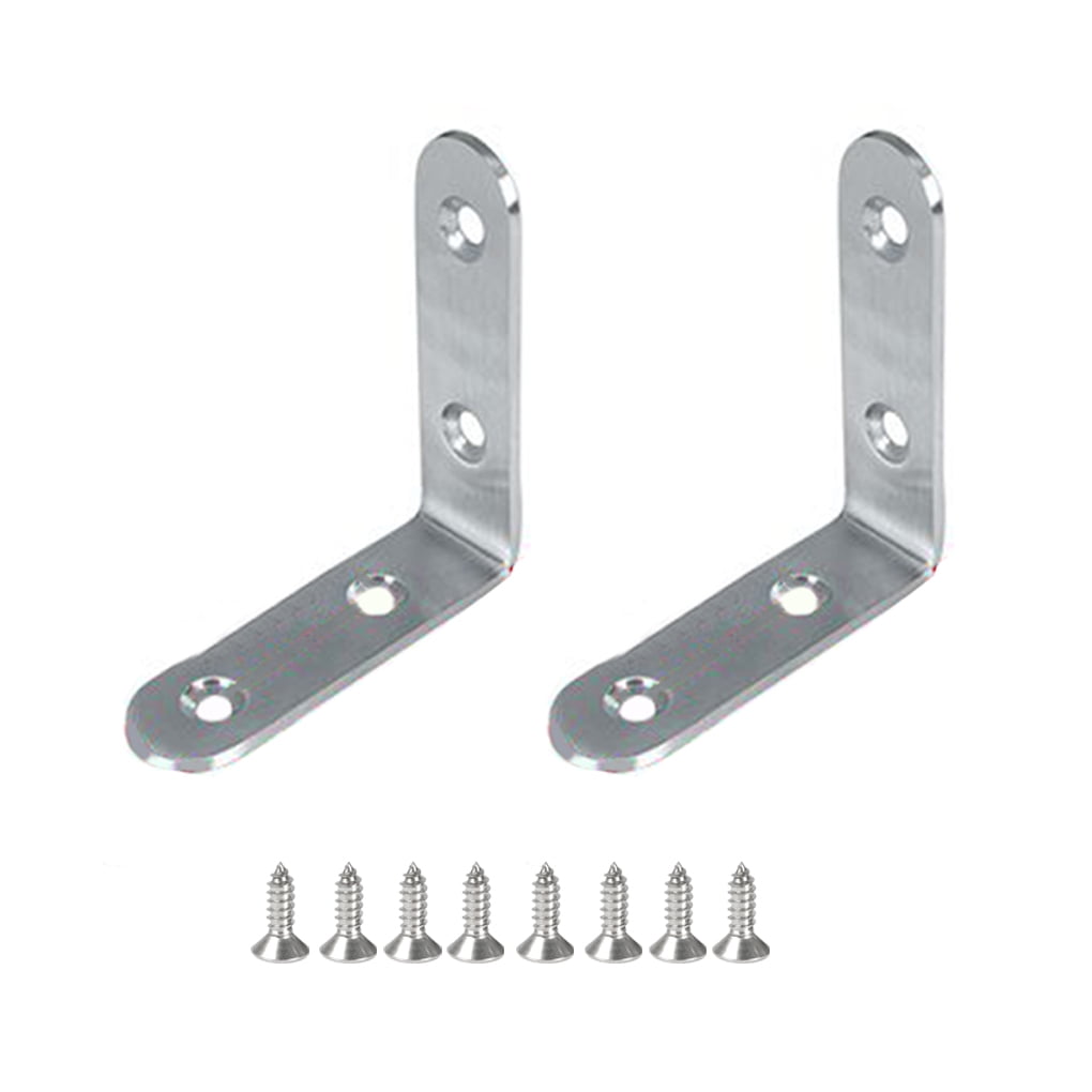 Homeholiday 2pcs 10pcs L Shaped Bracket Corner Braces Stainless Steel Joint Right Angle Shelf Support Bracket Walmart Canada