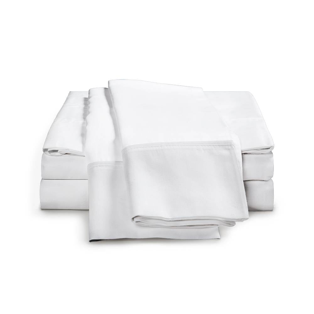 eLuxury 100% Cotton Percale Weave 4-Piece Crisp Percale Sheets
