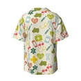 thumbnail image 4 of Goofa Medical Icons Printed Men's Casual Short-sleeved Shirt,Lightweight Breathable Button-down,Summer Casual men's top,Versatile Fashion shirt-3X-Large, 4 of 7